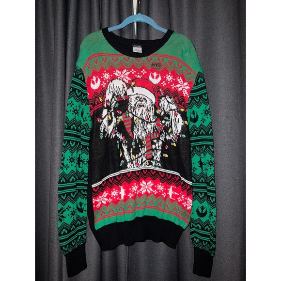 Ugly Christmas Sweater Xmas Size Medium Star Wars - Picture 1 of 3